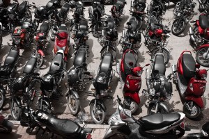 Motos à Kathmandhu